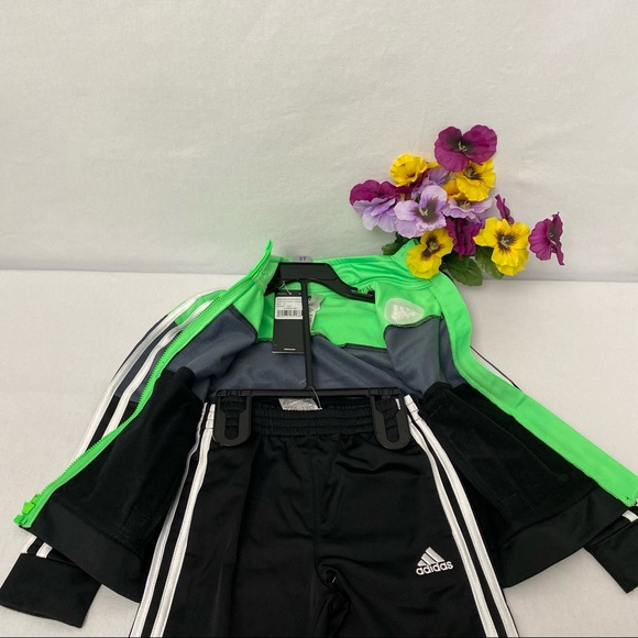 Adidas boys’ tricot jacket and pant 2-piece set, NWT - Picture 6 of 8